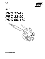 ESAB PRC 60-170 - A21 PRC 17-49 Manual do usuário