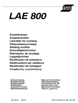 ESAB LAE 800 Manual do usuário