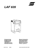 ESAB LAF 635 Manual do usuário