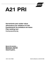ESAB PRI A21 PRI Manual do usuário