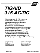 ESAB TIGAID 315 AC/DC Manual do usuário