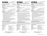 Extech Instruments MO25 Manual do usuário