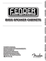 Fender 810/610/215 Pro Manual do proprietário