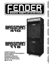 Fender Bassman 115-410 Manual do usuário
