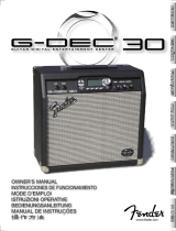 Fender G-DEC 30 Manual do usuário