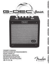 Fender G-DEC Junior Manual do usuário