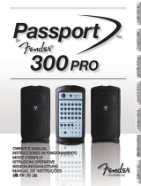 Fender Passport 300 Pro Manual do proprietário