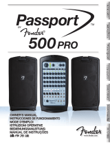Fender Passport 500 Pro Manual do proprietário