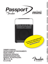 Fender Passport Mini Manual do proprietário