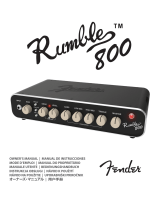 Fender Rumble 800 HD Manual do proprietário