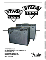 Fender Stage 1000/1600 Manual do proprietário