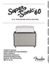 Fender Super-Sonic™ 60 212 Enclosure Manual do proprietário