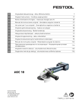 Festool AGC 18-125 Li EB-Basic Instruções de operação