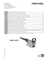 Festool BMS 180 E Manual do usuário