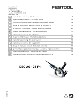 Festool DSC-AG 125 FH Manual do usuário