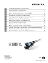 Festool Exzenterschleif ETS EC 125/3 EQ-Plus Instruções de operação
