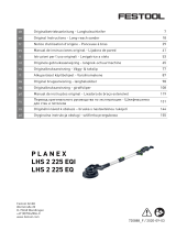 Festool PLANEX LHS 2 225 EQI Instruções de operação