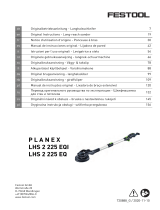 Festool Langhalsschleifer LHS 2 225 EQI-Plus PLANEX Instruções de operação