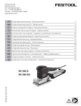 Festool RS 300 EQ-Plus Instruções de operação