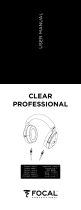 Focal Clear Professional Manual do usuário