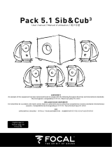 Focal Sib Pack 5.1 - 5 Sib & Cub3 Manual do usuário