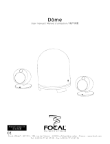Focal Dôme Pack 5.1 - 5 Dôme & Dôme Sub Manual do usuário