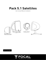 Focal Sib Pack 5.1 - 5 Sib & Cub3 Manual do usuário
