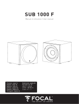Focal SUB 1000 F Black Manual do usuário