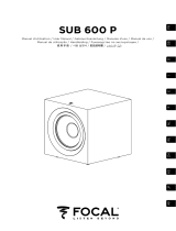 Focal SUB 600 P Manual do usuário