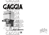 Gaggia Machine Baby Dosata Manual do usuário