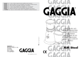 Gaggia Coffee Grinder Mod. MM Steel Manual do usuário
