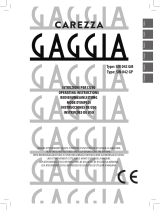 Gaggia Carezza Deluxe SIN 042 GP Manual do usuário