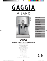 Gaggia Viva de Luxe - RI8435 Manual do proprietário
