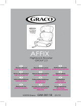 Graco Affix Group 2/3 Car Seat Manual do usuário