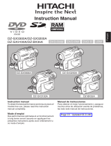 Hitachi DZ-GX3200A - 2.1MP DVD Camcorder Manual do proprietário