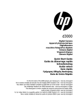 HP d3000 Digital Camera Instruções de operação