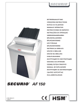 HSM Securio AF 150 0.78 x 11mm Instruções de operação