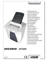 HSM Securio AF500 1.9 x 15mm Instruções de operação