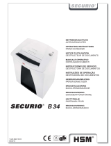 MyBinding HSM Securio B34C Level 4 Micro Cut Shredder Manual do usuário