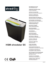 HSM Shredstar S5 Instruções de operação