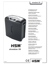 HSM Shredstar X5 Instruções de operação