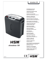 HSM shredstar X8 Instruções de operação