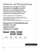 K&#252;ppersbusch EWKL1220Z2 Manual do usuário