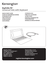 Kensington KeyFolio Fit Manual do usuário