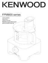 Kenwood FPM810 Multipro Sense Food Manual do proprietário