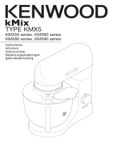 Kenwood kMix Almond Stand Mixer KMX52 Manual do proprietário