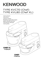 Kenwood KVL8470S Chef Titanium XL Megapack Manual do proprietário