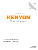 Kenyon Grills B70050 Manual do usuário