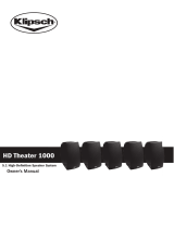 Klipsch 1000 Manual do usuário