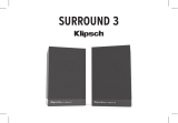 Klipsch SURROUND 3 SPEAKERS Manual do proprietário